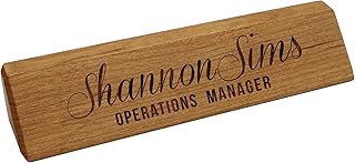 Engraved desk nameplate farewell gift for coworker