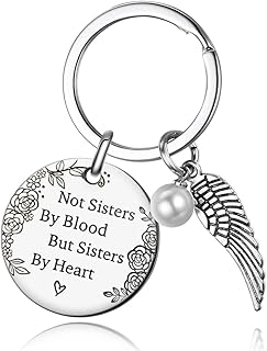 Matching best friend keychains going away gift